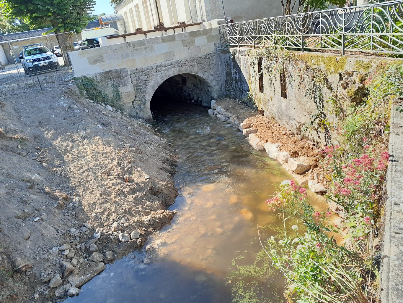 Vue générale du site après travaux - place du marché